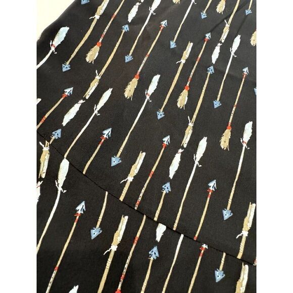 Joie Arianna Silk Feather Arrow Racerback Dress in Black Size XXS - Picture 4 of 5